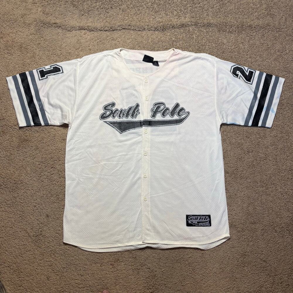 Vintage South Pole Baseball Jersey Y2K 90’s Men’s Sz‎ XL